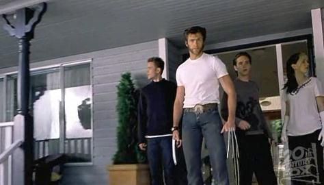 From left: Iceman, Wolverine, Pyro, Rogue