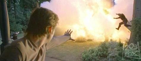 Screen capture of Pyro from the X-Men movie